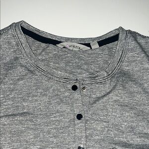 Athleta Men's Gray Striped Shirt
